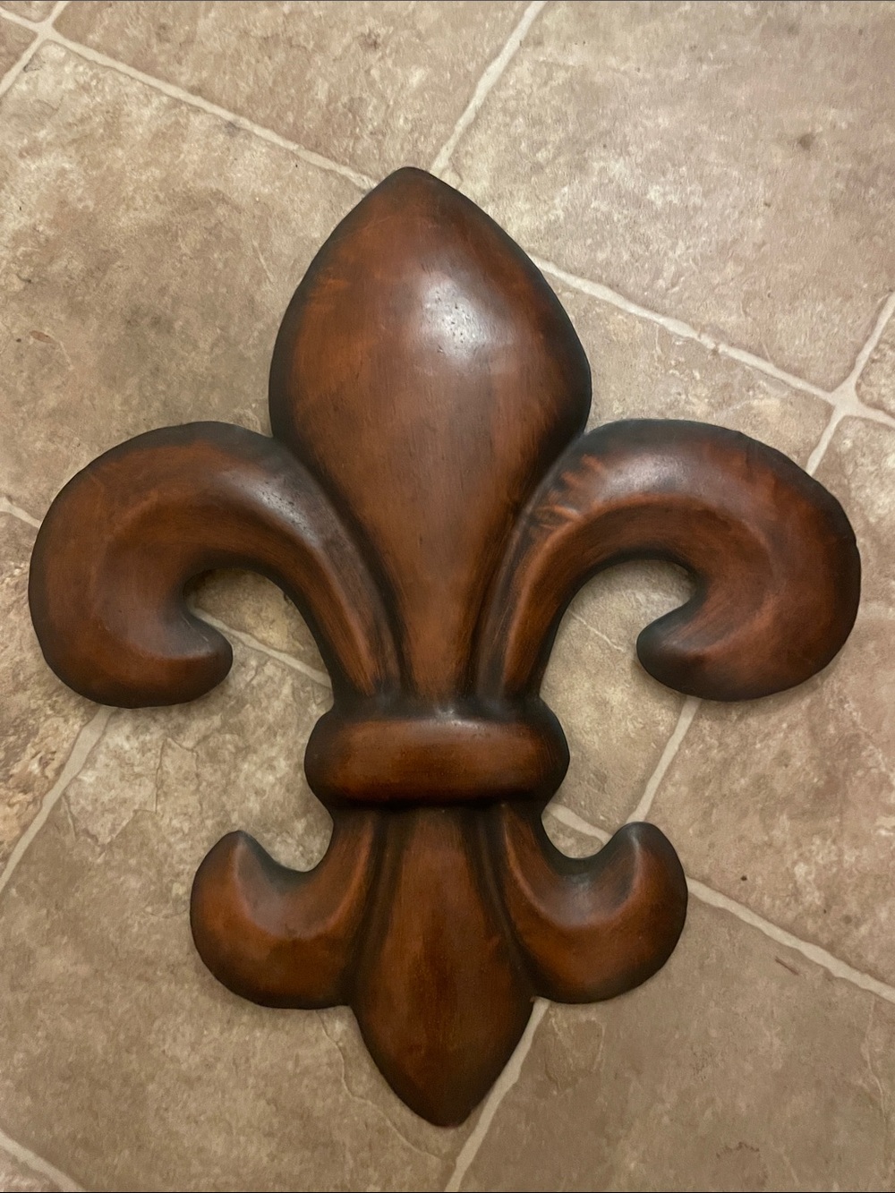 Brown Fleur-de-Lis Wall Decor - Decorative Home Accent